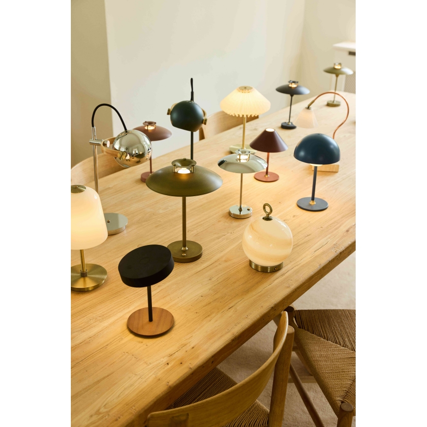 Halo Design 746125 - Lampada da tavolo ricaricabile per esterni dimmerabile MINI STEPP LED/1,8W/1600 mAh IP44 nera
