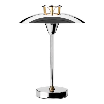 Halo Design 746163 - dimmbare, wiederaufladbare LED-Außen-Tischleuchte MINI STEPP LED/1,8W/1600 mAh IP44 glänzender Chrom