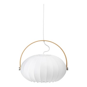 Halo Design 746347 - Pendelleuchte an Kabel DC 1xE27/40W/230V Ø 40 cm weiß/Eiche