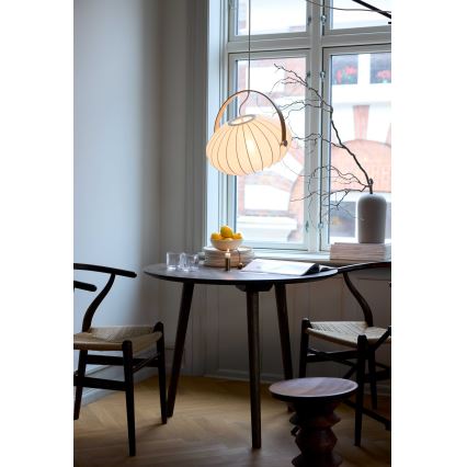 Halo Design 746347 - Suspension sur câble DC 1xE27/40W/230V Ø 40 cm blanc/chêne