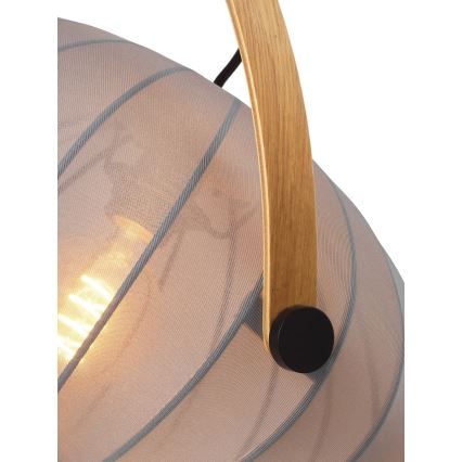 Halo Design 746354 - Lampada a sospensione su cavo DC 1xE27/40W/230V Ø 40 cm grigio/rovere
