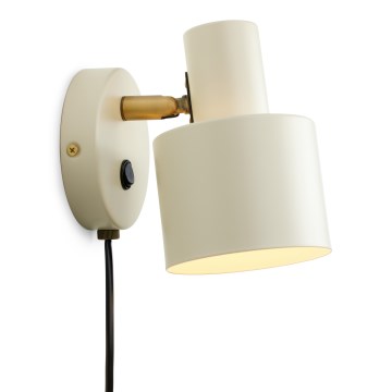Halo Design 746873 - Applique murale orientable VOGUE 1xE27/40W/230V crème/laiton
