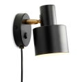 Halo Design 746880 - Wandspot VOGUE 1xE27/40W/230V schwarz/messing