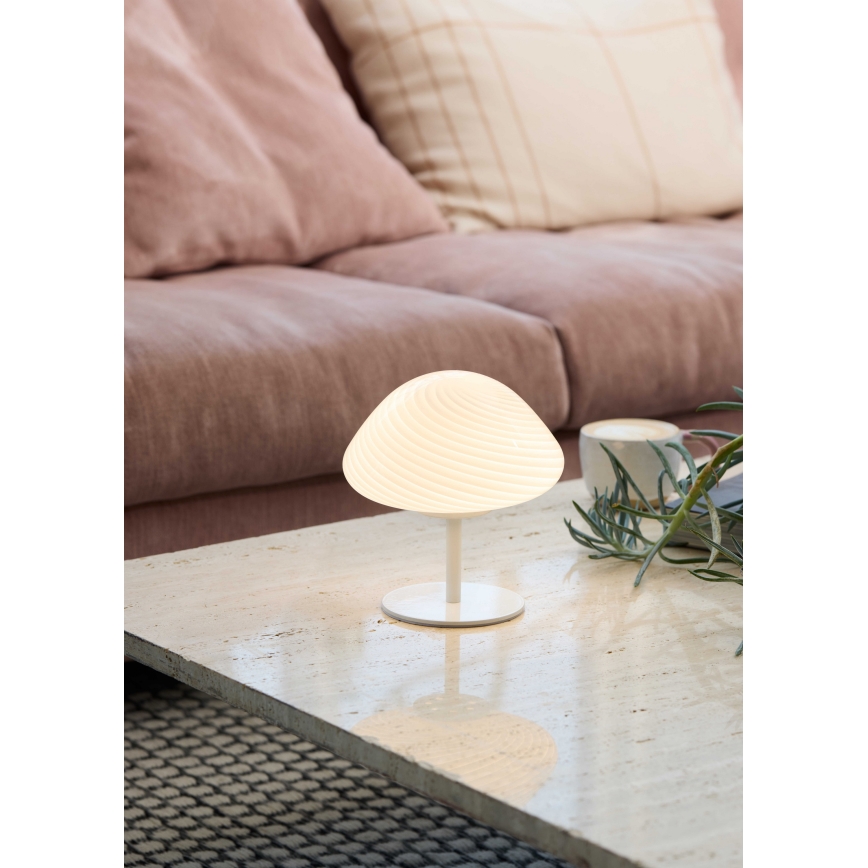 Halo Design 746996 - Lampada da tavolo CANDY MINI MUSH 1xG9/25W/230V Ø 17 cm bianca