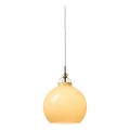 Halo Design 748006 - Sospensione a cavo TOSCANA 1xE27/40W/230V Ø 27 cm beige/ottone