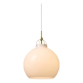 Halo Design 748068 - Hängeleuchte an Kabel TOSCANA 1xE27/40W/230V Ø 36 cm Creme/Messing