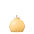 Halo Design 748075 - Lampadario a sospensione con cavo TOSCANA 1xE27/40W/230V Ø 36 cm beige/ottone