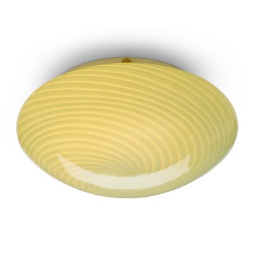 Halo Design 748747 - Plafonnier CANDY 1xE27/40W/230V Ø 30 cm vert/laiton