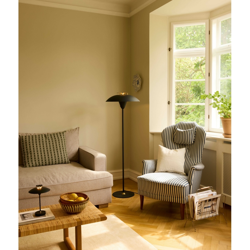 Halo Design 748976 - Lampada da terra STEPP 1xE27/28W/230V nero/ottone