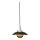 Halo Design 749034 - STEPP, dimmbare LED-Pendelleuchte mit Kabelabhängung, LED/12W/230V, Ø 24 cm, Schwarz/Messing