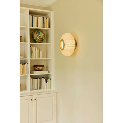 Halo Design 749362 - Plafonnier BALLOON 1xE27/40W/230V Ø 40 cm chêne/blanc