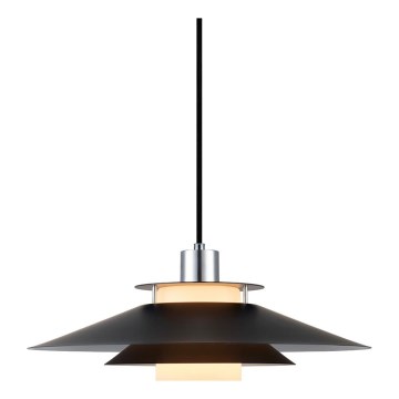 Halo Design 990808 - Pendelleuchte am Kabel RIVOLI 1xE27/40W/230V Ø 40 cm schwarz/hochglanzchrom