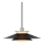 Halo Design 990808 - Pendelleuchte am Kabel RIVOLI 1xE27/40W/230V Ø 40 cm schwarz/hochglanzchrom