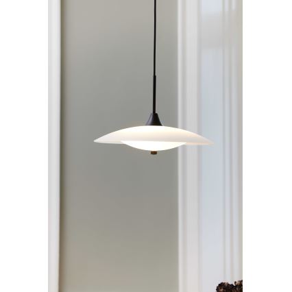 Halo Design 991300 - Lampadario a sospensione con cavo BARONI 2xG9/18W/230V Ø 40 cm bianco/nero