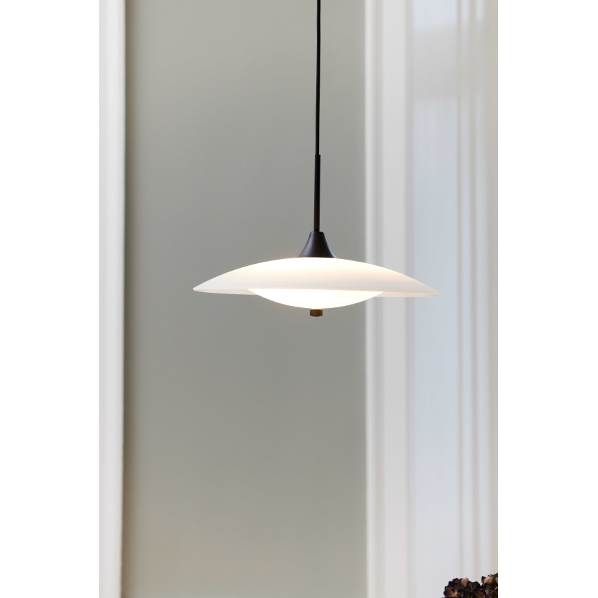 Halo Design 991300 - Pendelleuchte BARONI an Kabel 2xG9/18W/230V Ø 40 cm weiß/schwarz