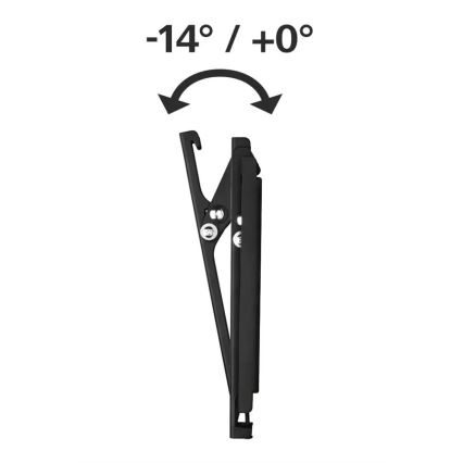 Hama - Supporto a parete inclinabile per TV 19-48" nero
