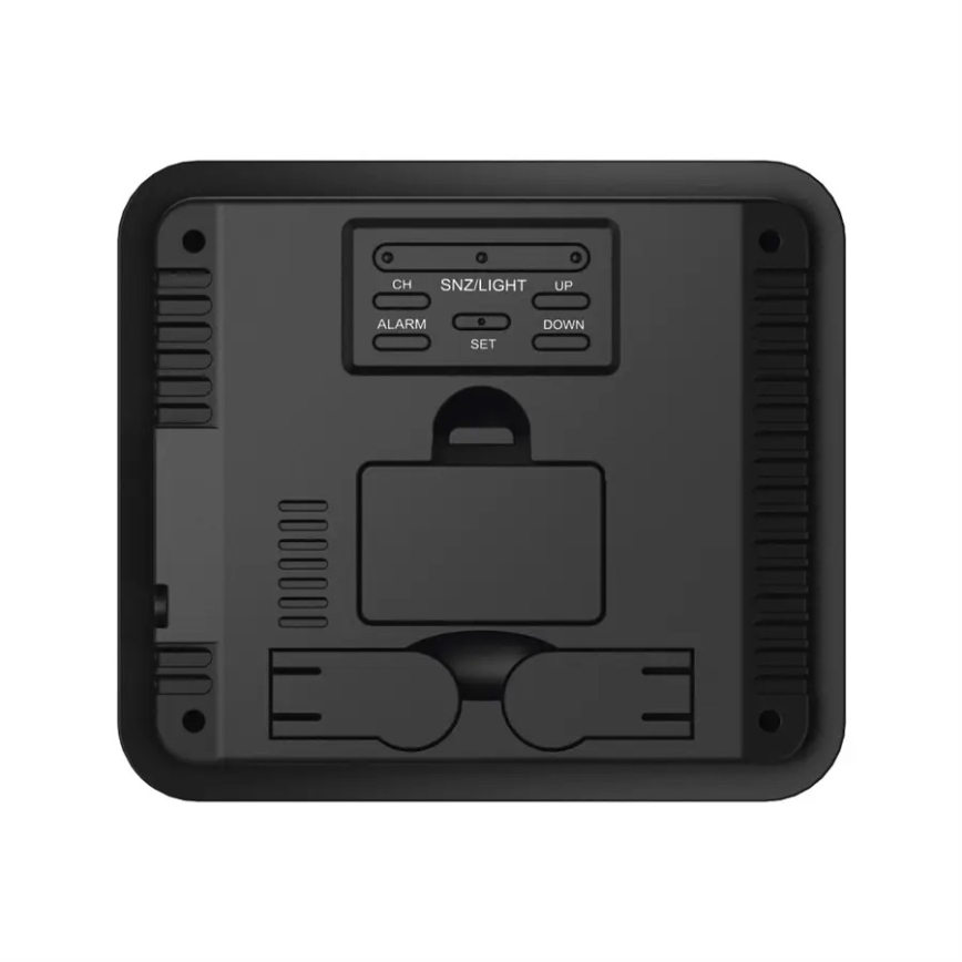 Hama – Wetterstation mit LCD-Display und Wecker 3xAAA + 3x Sensor 2xAA