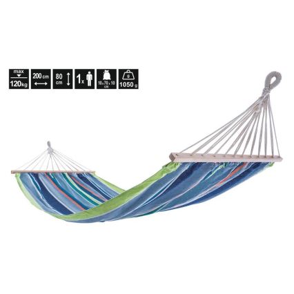 Hamac 200 x 80 cm bleu