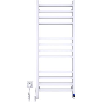 Handtuchheizkörper für Badezimmer mit Thermostat AVANGARD 459W/230V 120,6 cm IP44, weiß, links, eckig