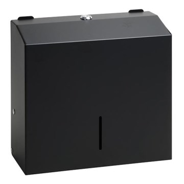 Handtuchspender 28x24,5 cm Edelstahl/schwarz