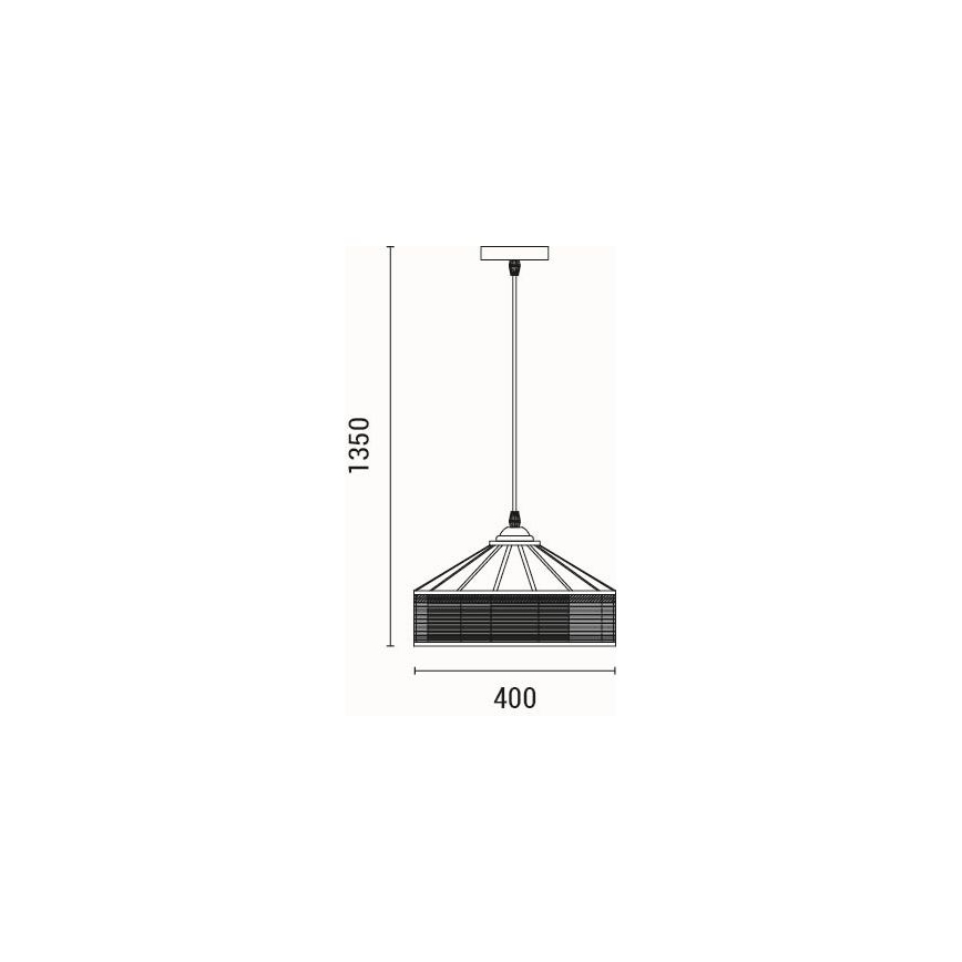 Hängeleuchte 1xE27/15W/230V beige