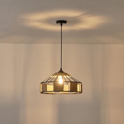 Hängeleuchte 1xE27/15W/230V beige