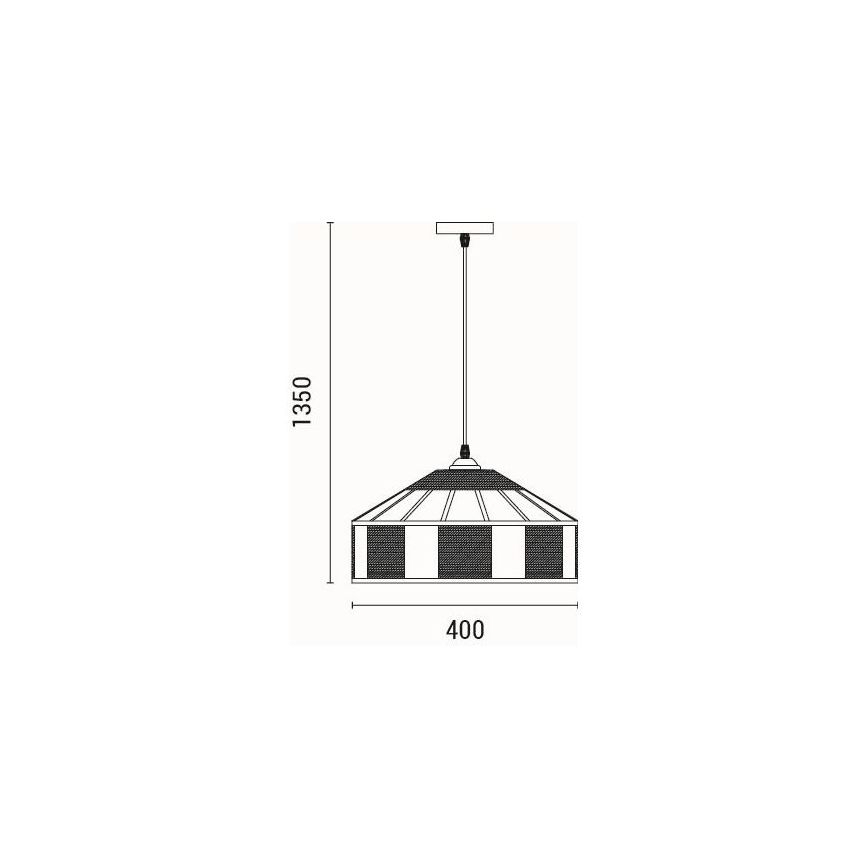 Hängeleuchte 1xE27/15W/230V beige