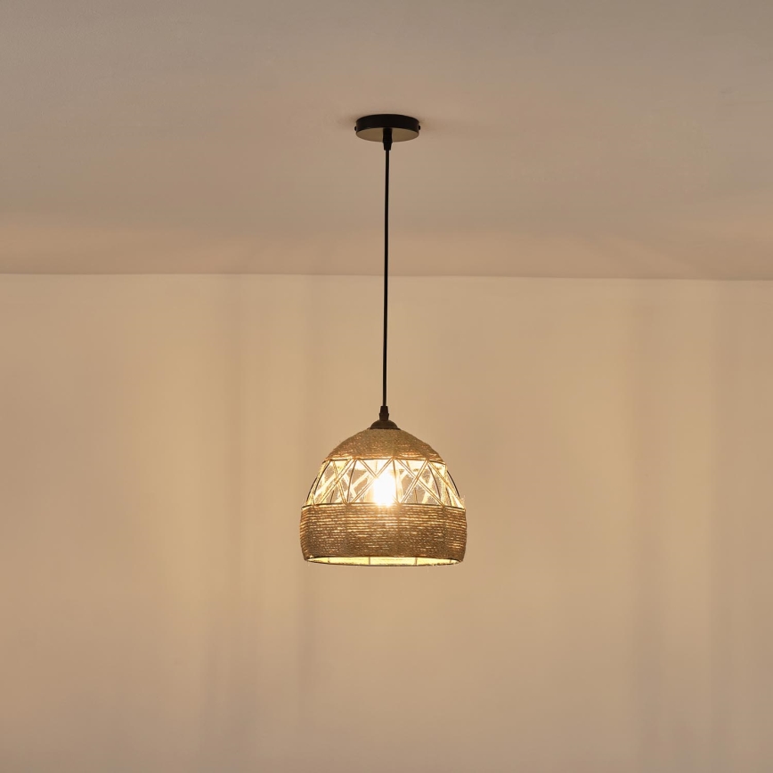Hängeleuchte 1xE27/15W/230V beige