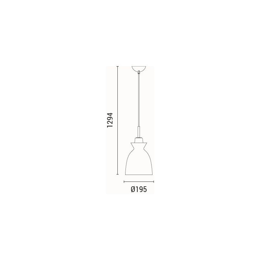 Hängeleuchte 1xE27/15W/230V grün pr. 19,5 cm