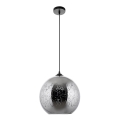 Hängeleuchte 1xE27/60W/230V d 30 cm schwarz