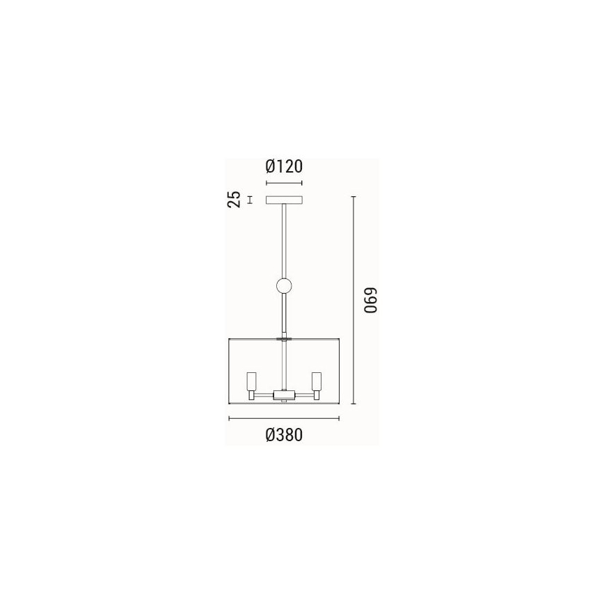 Hängeleuchte 3xE14/15W/230V