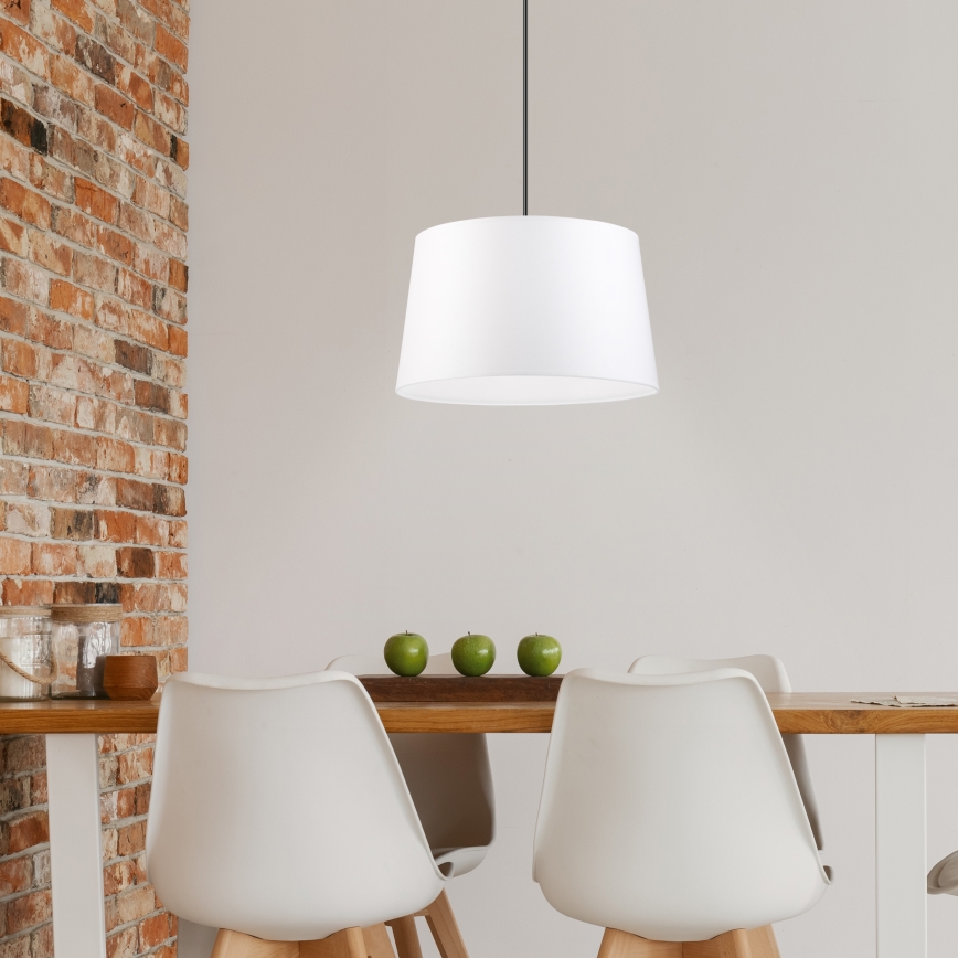 Hängeleuchte AIDA mit Kabel 1xE27/60W/230V Ø 35 cm Eiche/Nussbaum/Weiß