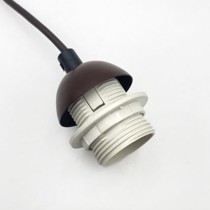 Hängeleuchte AIDA mit Kabel 1xE27/60W/230V Ø 35 cm Eiche/Nussbaum/Weiß