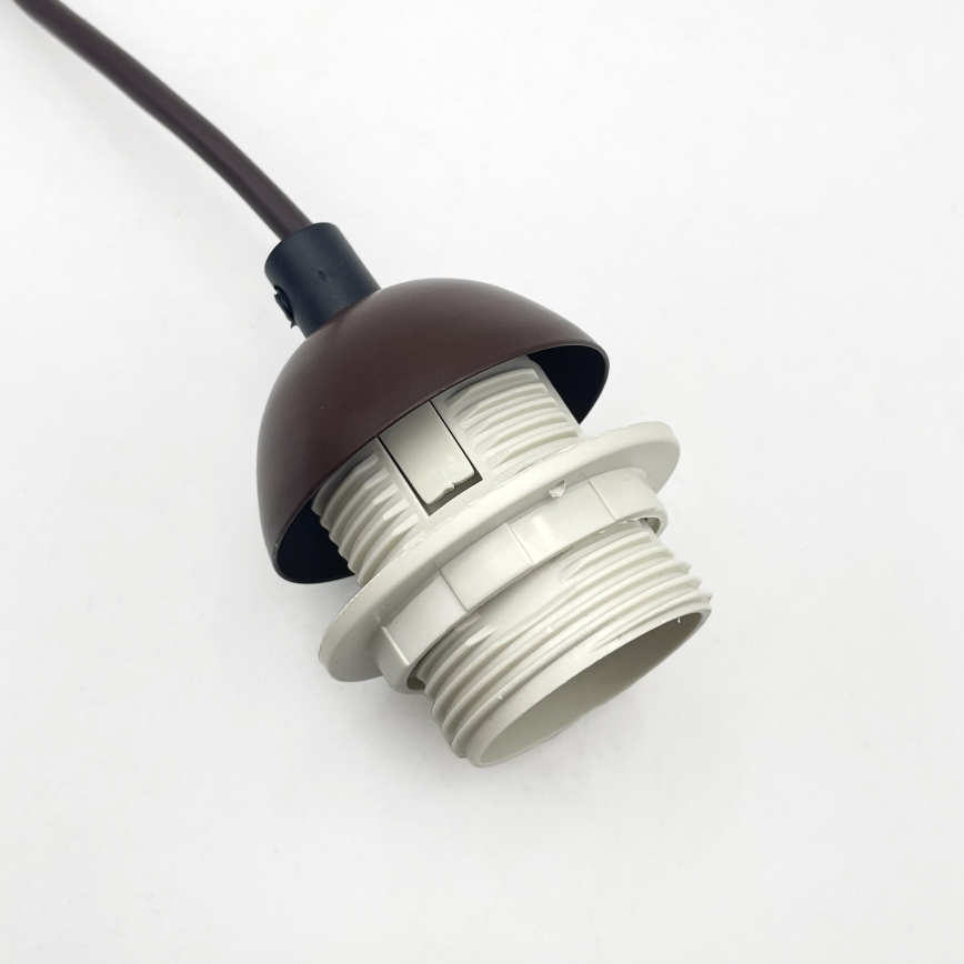 Hängeleuchte AIDA mit Kabel 1xE27/60W/230V Ø 35 cm Eiche/Nussbaum/Weiß