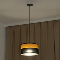 Hängeleuchte ALBA mit Kabel 1xE27/15W/230V Ø 25 cm schwarz/braun
