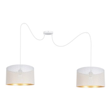 Hängeleuchte ALDO 2xE27/60W/230V Spinne weiß
