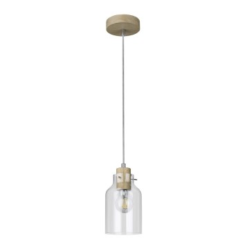 Hängeleuchte ALESSANDRO 1xE27/60W/230V Eiche