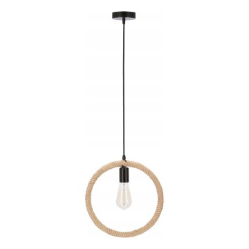 Hängeleuchte am Kabel KOLO 1xE27/40W/230V beige/schwarz
