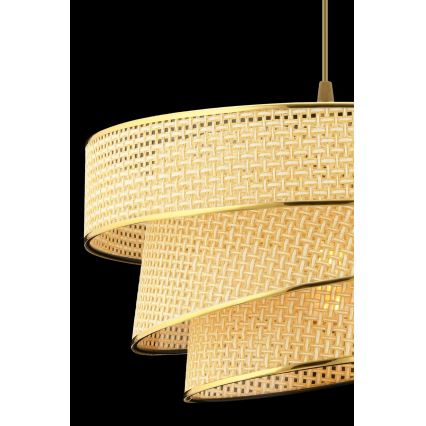 Hängeleuchte an Kabel COUPER 1xE27/60W/230V beige/gold