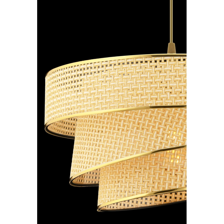 Hängeleuchte an Kabel COUPER 1xE27/60W/230V beige/gold