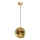 Hängeleuchte an Kabel CRUMPLED 1xE27/24W/230V Ø 18 cm goldfarben