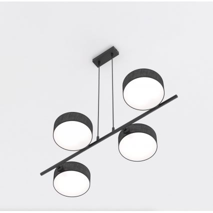 Hängeleuchte an Kabel DRUMZ 4xE14/10W/230V schwarz