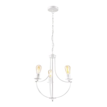 Hängeleuchte an Kette GINA 3xE27/60W/230V weiß