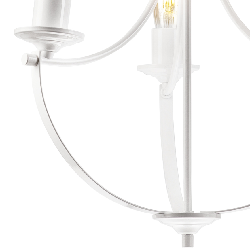Hängeleuchte an Kette GINA 3xE27/60W/230V weiß