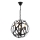 Hängeleuchte an Kette IRONBALL 3xE27/40W/230V schwarz
