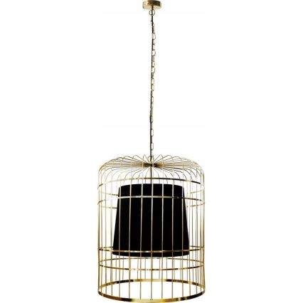 Hängeleuchte an Kette LONGIS 2xE27/60W/230V d 60 cm golden/schwarz