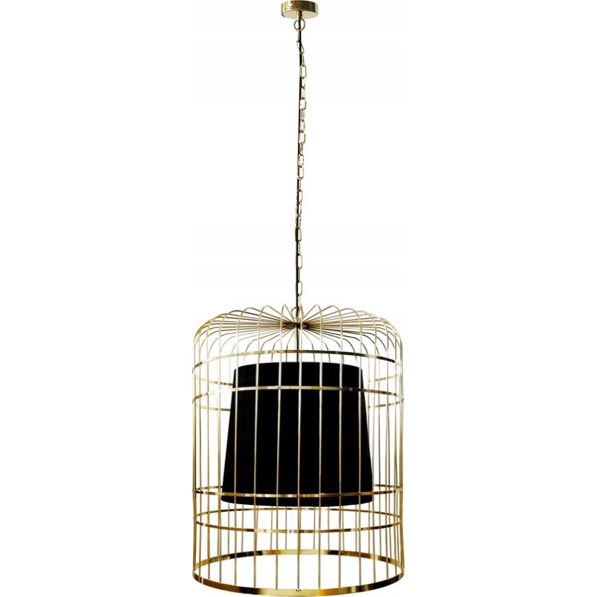 Hängeleuchte an Kette LONGIS 2xE27/60W/230V d 60 cm golden/schwarz