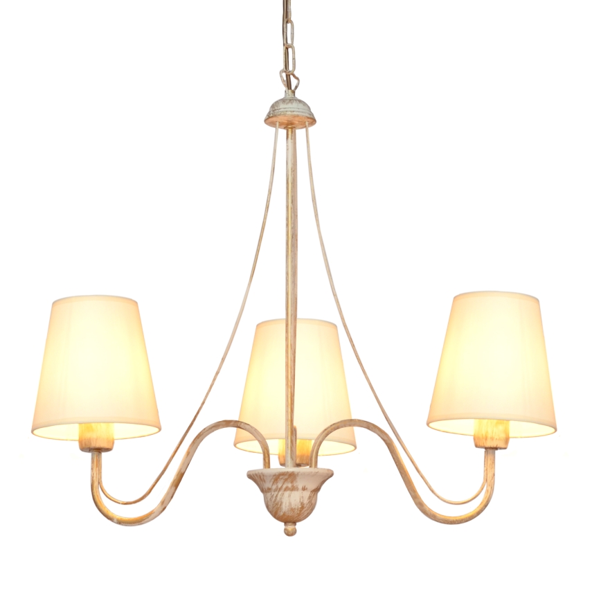 Hängeleuchte an Kette MALBO 3xE27/15W/230V beige