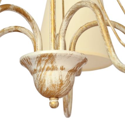 Hängeleuchte an Kette MALBO 3xE27/15W/230V beige