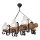 Hängeleuchte an Kette RUSTIC 6xE14/40W/230V Buche - FSC-zertifiziert